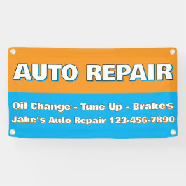 Maatwerk autoreparatie service Remmen Olie vervang Spandoek