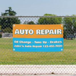 Maatwerk autoreparatie service Remmen Olie vervang Spandoek