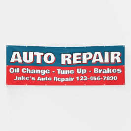 Maatwerk autoreparatie service Remmen Olie vervang Spandoek