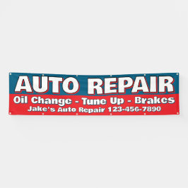 Maatwerk autoreparatie service Remmen Olie vervang Spandoek
