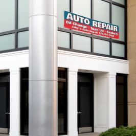 Maatwerk autoreparatie service Remmen Olie vervang Spandoek