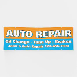 Maatwerk autoreparatie service Remmen Olie vervang Spandoek