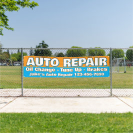 Maatwerk autoreparatie service Remmen Olie vervang Spandoek