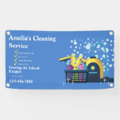 Maatwerk betaalbaar schoonmaken huis hekwerk spandoek (Horizontaal)