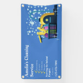 Maatwerk betaalbaar schoonmaken huis hekwerk spandoek (Verticaal)