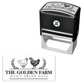 Maatwerk boerderij kippenei bedrijf  zelfinktende stempel (In situ)