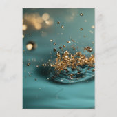 Maatwerk - Creëer je eigen groene en gouden bubbel Menu (Achterkant)