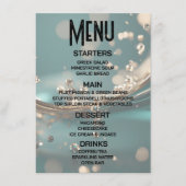 Maatwerk - Creëer Je Eigen Groene & Gouden Vloeist Menu (Voorkant)