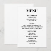 Maatwerk - Creëer Je Eigen Menu (Voorkant / Achterkant)