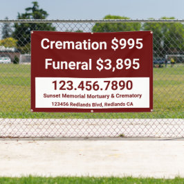 Maatwerk Crematie Funeral Services  Spandoek
