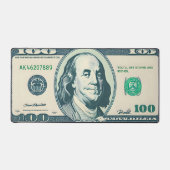 Maatwerk en kunst $ 100 lange muizenmat bureaumat (Voorkant)