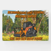 Maatwerk Grondopruimings Mulchservice Bedrijf Spandoek (Horizontaal)