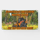 Maatwerk Grondopruimings Mulchservice Bedrijf Spandoek (Horizontaal)