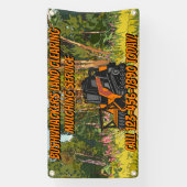 Maatwerk Grondopruimings Mulchservice Bedrijf Spandoek (Verticaal)