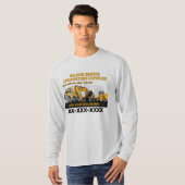 Maatwerk Grondverzet Aannemer Bouwconstructie T-shirt (Voorkant volledig)