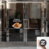 Maatwerk Homemade Egg Rolls Afbeelding Restaurant Raamsticker (Kantoordeur)