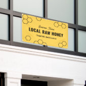 Maatwerk Honey Bee Farmer Market Stand Spandoek (Buitenkant Gebouw)