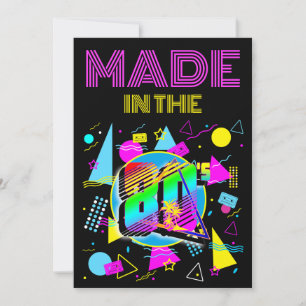 Maatwerk in de 80's Retro Class Reunion Kaart