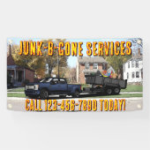 Maatwerk Junk Trash Hauling Service Promotioneel Spandoek (Horizontaal)