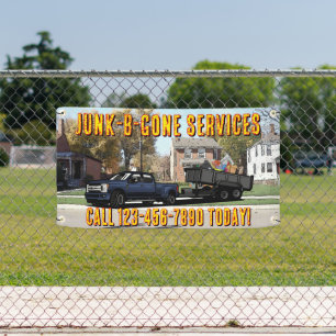 Maatwerk Junk Trash Hauling Service Promotioneel Spandoek
