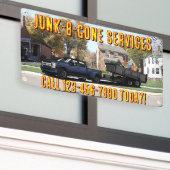 Maatwerk Junk Trash Hauling Service Promotioneel Spandoek (Buitenkant Gebouw)