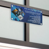 Maatwerk lasaannemersdiensten bedrijf spandoek (Buitenkant Gebouw)