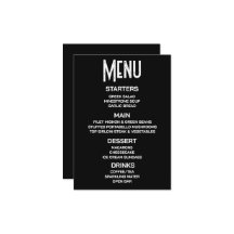 Maatwerk - Maak Je Eigen Zwarte Custom Menu