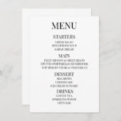 Maatwerk - Maak uw eigen aangepaste menu (Voorkant / Achterkant)