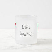 Maatwerk Me - Meisje in Lady Bug kostuum Matglas Koffiemok (Center)