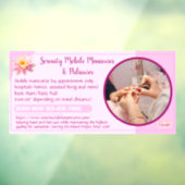 Maatwerk Mobiele Nagels Manicure Pedicure Zakelijk Raamsticker (Vel 3)