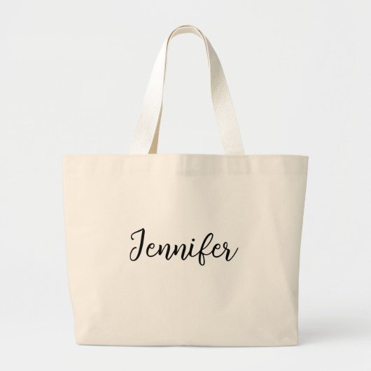 Maatwerk ontwerp , eigen tekst Persoonlijke grote Tote Bag (Voorkant)