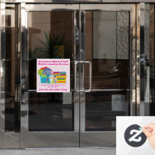 Maatwerk Ophaal Afhaal Was Vouw Wasmachine Service Raamsticker