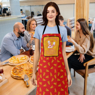 Maatwerk Pizza Restaurant Gedetailleerde Pizza Che Schort