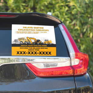 Maatwerk Uitgraving Aannemer Bouw Sticker