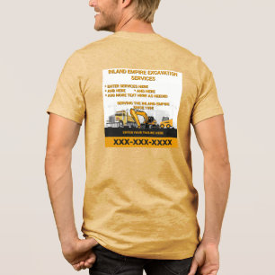 Maatwerk Uitgraving Hoofdaannemer Constructie Tri-Blend Shirt
