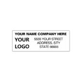 Maatwerk Uw Adres Naam Logo Lettertype Kleur Stemp Zelfinktende Stempel (Design)