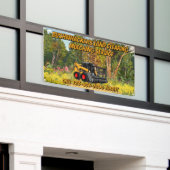 Maatwerk voor het ontruimen van grond en mulchen v spandoek (Buitenkant Gebouw)