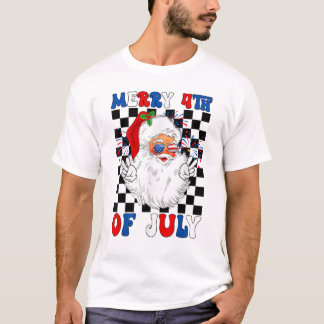 Mab 4 juli kerst in juli zomer vakantie t-shirt