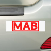 Mab Stamp Bumpersticker (Op auto)