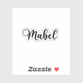 Mabel Naam - Handgeschreven kalligrafie Sticker