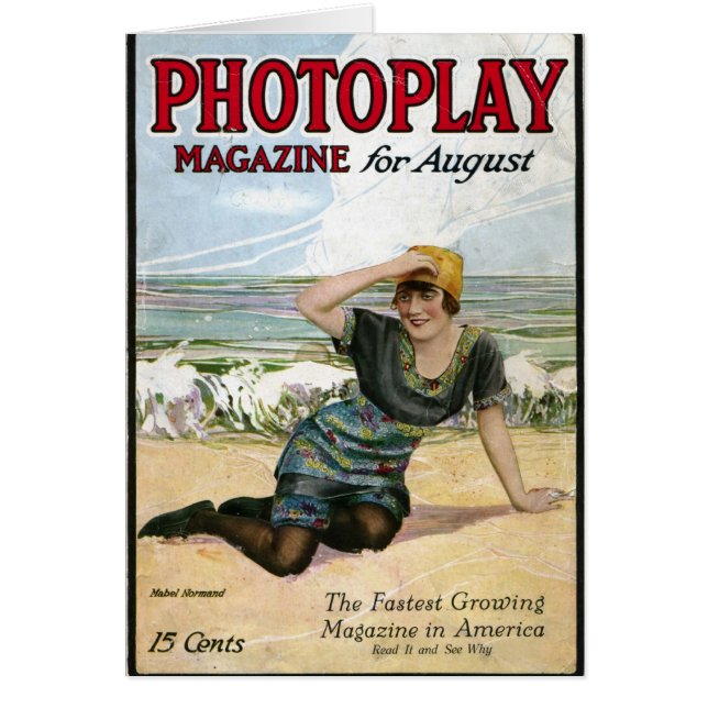 Mabel Normand 1915  Magazine cover kaart (Voorkant)