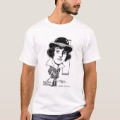 Mabel Normand Caricature 1917 T-shirt (Voorkant)