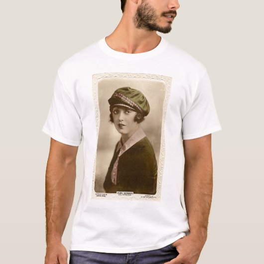 Mabel Normand  kleurenportret T-shirt (Voorkant)