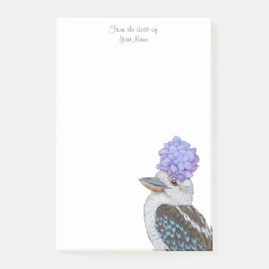 Mabel the kookaburra post-it notes (Voorkant)