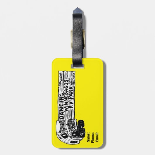 Mabel the Mercury van Ann Charles Bagagelabel (Achterkant verticaal)