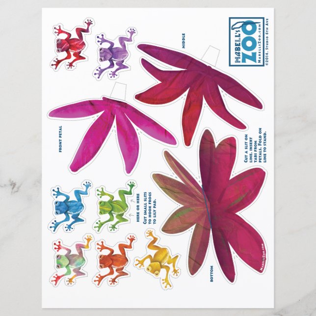 Mabell's Zoo Frog Cutouts (Voorkant)