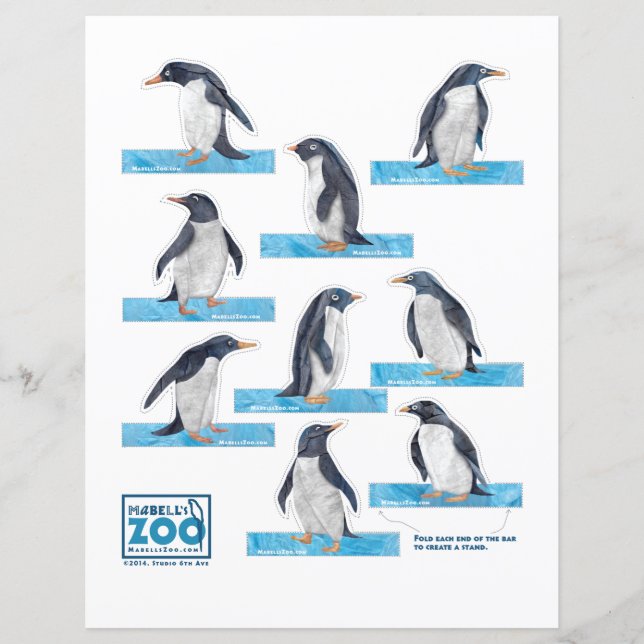 Mabell's Zoo Penguin Cutouts (Voorkant)