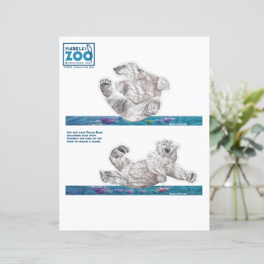 Mabell's Zoo Polar Beren Cutouts (Staand voorkant)