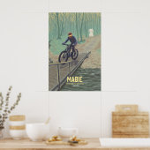 Mabie Mountainbike Reisposter Poster (Keuken)