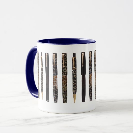 Mabie Todd Blackbird Top Filler Fountain Pens Mok (Voorkant links)